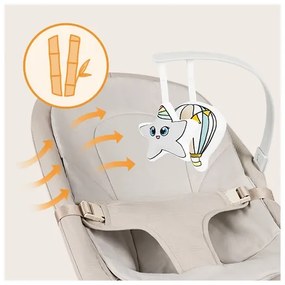 Lionelo - Dondolo per bambini LILAC beige