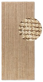 Passatoia di colore naturale in iuta 80x200 cm Bouclé – Hanse Home