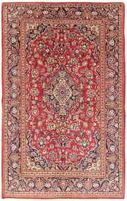 Kashan Tappeto 130x210 Rosso (Iran) Annodato A Mano