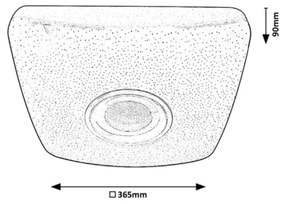 Rabalux - Plafoniera LED RGB dimmerabile con altoparlante LED/18W/230V + telecomando