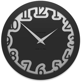 CalleaDesign Orologio da parete Labirinto d. 30 cm color nero