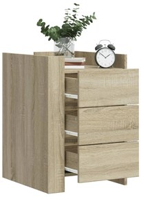 Comodino Rovere Sonoma 45x50x65 Cm İn Legno Multistrato /