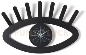 Orologio da parete di design ciclope nero/blu oltremare in ferro 55...