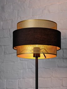 Osram - Lampada da terra DECOR HORNET 1xE27/10W/230V nero/oro