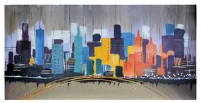 Dipinto su tela New York, multicolore 140 x 70 cm