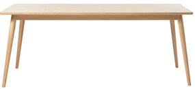 Tavolo da pranzo allungabile con piano effetto rovere in colore naturale 190x90 cm Barrali - Unique Furniture