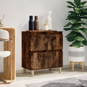 Credenza Rovere Fumo 60x35x70 Cm İn Legno Multistrato /