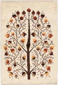 Loribaft Tappeto 90x130 Beige (Iran) Annodato A Mano