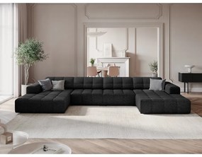 Divano angolare antracite (a U) Chicago - Cosmopolitan Design