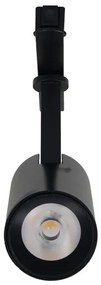 Faretto LED per binario MAGNETIC TRACK LED/10W/48V nero