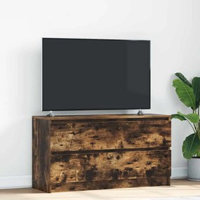 Mobile Tv Rovere Fumo 100x35x54 Cm İn Legno Multistrato /