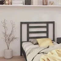 Testiera per Letto Grigia 106x4x100cm in Legno Massello di Pino cod mxl 47238