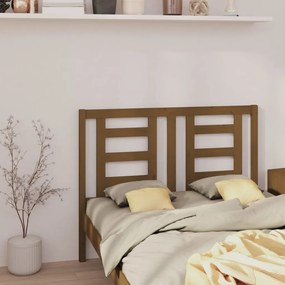 Testiera Per Letto Ambra 126x4x100 Cm İn Legno Massello Di Pino /