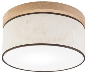 Brilagi - LED Plafoniera BELLADONNA 1xE27/15W/230V diametro 30 cm color crema/quercia