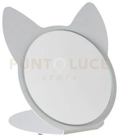 Specchio da tavolo di design cat bianco marmo in ferro e vetro per ...