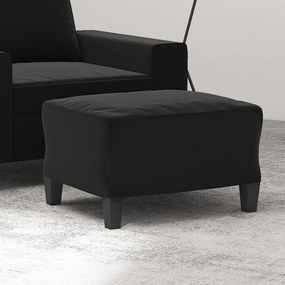 Poggiapiedi Nero 60x50x41 Cm İn Tessuto Microfibra /