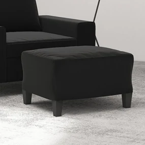 Poggiapiedi Nero 60x50x41 Cm İn Tessuto Microfibra /