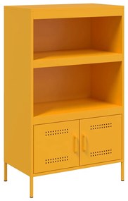 Credenza giallo senape 68x39x113 cm in acciaio