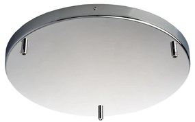 Rosone Multicavo 3 Luci In Ferro Cromato Diametro 40 Cm