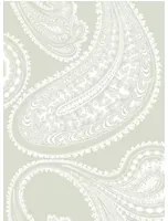 Cole & Son Carta da parati Rajapur - White on Olive