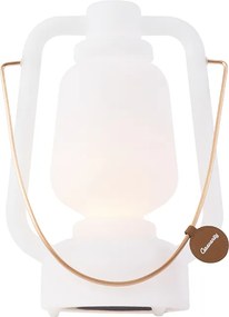 Lampada da tavolo ricaricabile 30 cm IP44 bianca - STORM Small