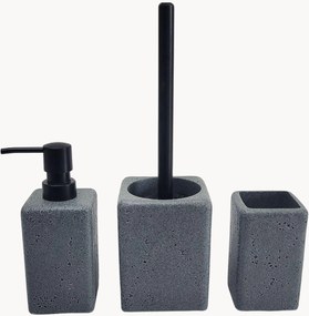 Set di 3 accessori da bagno in pietra naturale Granite