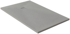 Piatto doccia MOLDCOM COMPOSITES in resina Cosmos Stone grigio L 70 x L 120 x H 4 cm opaco