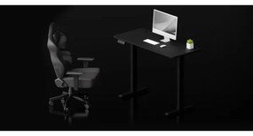 Altezza regolabile scrivania LEVANO 120x60 cm nero