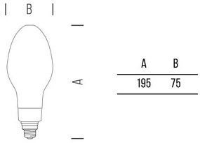 HID 3200lm 30,0W VWW E27