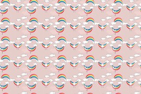 Carta da parati autoadesiva – Arcobaleno allegro