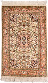Cashmere Silk Tappeto 100 x 60 Beige (Indian) Annodato A Mano