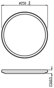 Philips - Lampada LED dimmerabile da esterno SUPERSLIM LED/15W/230V IP54 nero