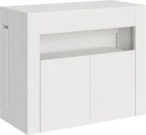 Consolle allungabile 90x42/302 cm ELIA con panca inferiore Bianco Frassino