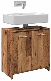 Mobile Lavabo Bagno Legno Antico 60x33x60 Cm Legno Multistrato /
