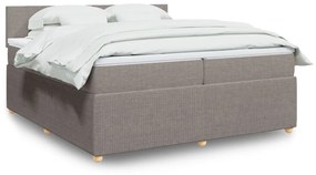 Giroletto A Molle Con Materasso Tortora 200x200 Cm İn Tessuto /