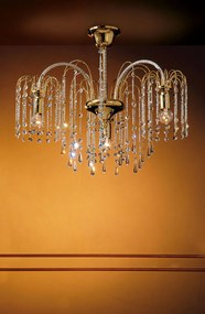 3-light ceiling lamp 411/PL3  Royal Crystal Arredouce Cromo