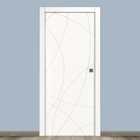 Porta scorrevole Sign bianco L 80 x H 210 cm reversibile