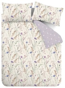 Biancheria da letto lavanda/beige per letto singolo 135x200 cm Grasmere – Catherine Lansfield