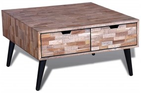 Tavolo Consolle Con 4 Cassetti İn Legno Di Recupero Di Teak /