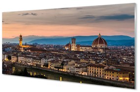 Pannello paraschizzi cucina Italia Panorama della cima della cattedrale 100x50 cm