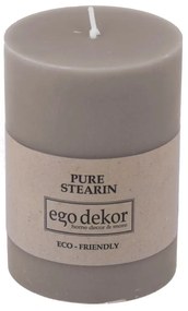 Candela amichevole beige-marrone, durata di combustione 37 h Eco - Eco candles by Ego dekor
