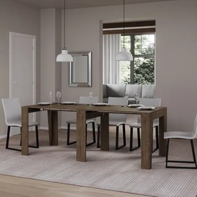 Consolle allungabile 90x25/211 cm DEVA Noce allunghe interne