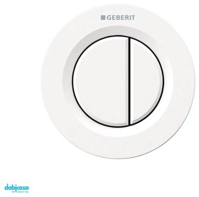 Geberit "Tipo 01" Comando Pneumatico Doppio Tasto Versione Incasso Bianco