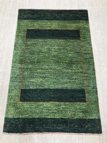 Loribaft Tappeto 150x100 Verde (Iran) Annodato A Mano