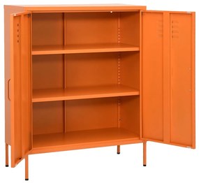 Armadietto arancione 80x35x101,5 cm in acciaio