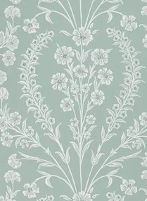 Blumen Tapete Chelwood von Nina Campbell - Aqua