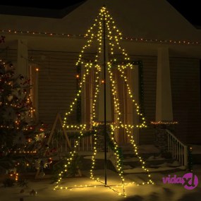 vidaXL Albero di Natale a Cono 300 LED per Interni Esterni 120x220 cm