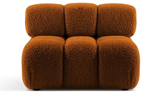 Modulo divano bouclé arancione (parte centrale) Bellis - Micadoni Home