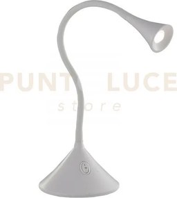 Lampada da lettura led newton bianca 3,2w 300lm 4000k 13x13x51cm