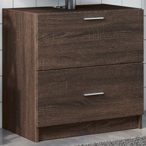 Mobile Lavabo Rovere Marrone 59x37x59 Cm İn Truciolare /